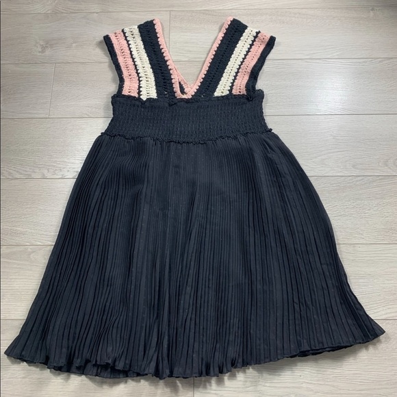 Zara Crochet Trim Black Dress - Picture 5 of 12